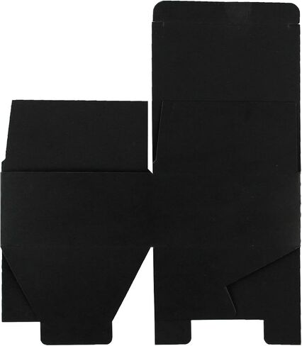RUSPEPA Recycled Cardboard Gift Boxes - 4"X 4"X 2" - Small Gift Box with Lids For Bracelets, Jewelry And Small Gifts - 30 Pack - Black in Saudi Arabia