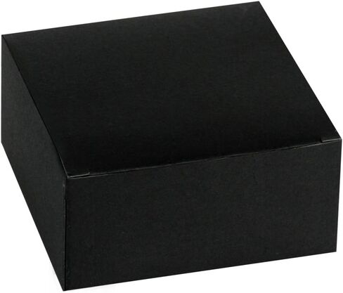 RUSPEPA Recycled Cardboard Gift Boxes - 4"X 4"X 2" - Small Gift Box with Lids For Bracelets, Jewelry And Small Gifts - 30 Pack - Black in Saudi Arabia