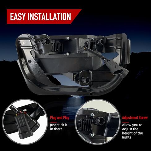 مصابيح الضباب LED&DRL متوافقة مع 2009-2012 دودج رام 1500/2010-2018 دودج رام 2500 3500 زوج واحد من مصباح الضباب الأمامي مع أضواء الجري النهارية (أبيض) وأضواء إشارة الانعطاف (العنبر) in Kuwait