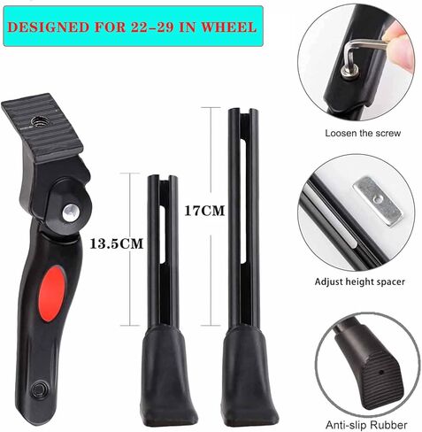 حامل دراجة قابل للتعديل للدراجة مقاس 22 بوصة - 29 بوصة للبالغين على الجبال والطراد ودراجة الطريق - مسند ارتفاع سريع الضبط يناسب معظم الدراجات مقاس 22 و24 و26 و27.5 و29 بوصة in Kuwait