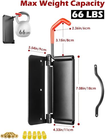 خطافات دراجة زاكرو لجدار المرآب، شماعة دراجة دوارة، رف تخزين داخلي للدراجات، تصميم متأرجح 180 درجة، شماعات دراجة قوية تصل إلى 66 رطل، حامل دراجة عمودي موفر للمساحة لدراجة الأطفال على الطرق الجبلية in Kuwait