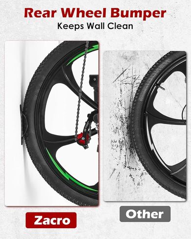 خطافات دراجة زاكرو لجدار المرآب، شماعة دراجة دوارة، رف تخزين داخلي للدراجات، تصميم متأرجح 180 درجة، شماعات دراجة قوية تصل إلى 66 رطل، حامل دراجة عمودي موفر للمساحة لدراجة الأطفال على الطرق الجبلية in Kuwait