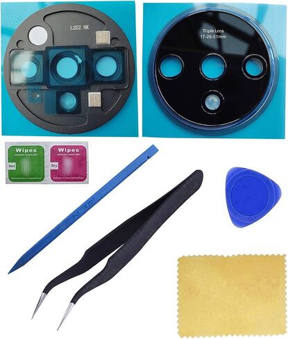 Ubrokeifixit for OnePlus 7T Rear Back Camera Glass Lens Cover Replacement with Frame Holder for OnePlus 7T HD1901 HD1903 6.55" 2019 (1 Piece-SilverGray-7T) in Saudi Arabia