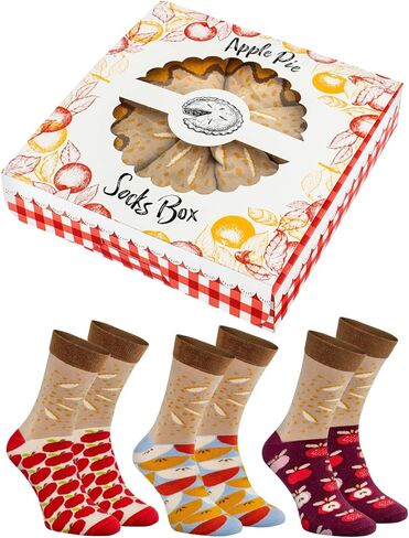 جوارب قوس قزح - هدية جديدة لجوارب فطيرة التفاح للنساء والرجال in Kuwait