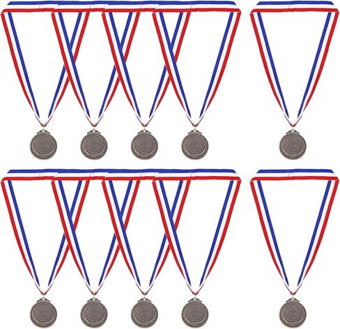 PATIKIL Gold Award Medals, Olympic Style Winner Medals with Neck Ribbon Metal Medals Prizes for Competitions, Party Decoration in Saudi Arabia