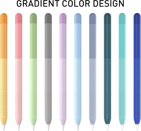 Silicone Pencil Case Compatible with Apple Pencil 1st Generation, Gradient Color Design Sleeve Case Cover Non-Slip Smooth Grip Accessories for Apple Pencil 1st Gen (Blue) in Saudi Arabia