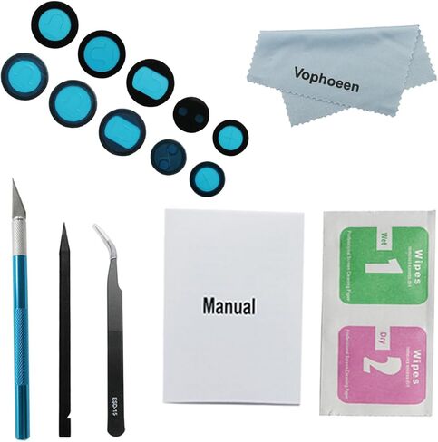 5PCS Original Back Rear Camera Glass Lens Replacement for Samsung S23 Ultra with Preinstalled Adhesive and Phone Repair Toolkit Set and Installation Manual in Kuwait