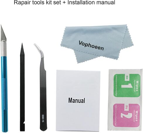 5PCS Original Back Rear Camera Glass Lens Replacement for Samsung S23 Ultra with Preinstalled Adhesive and Phone Repair Toolkit Set and Installation Manual in Kuwait