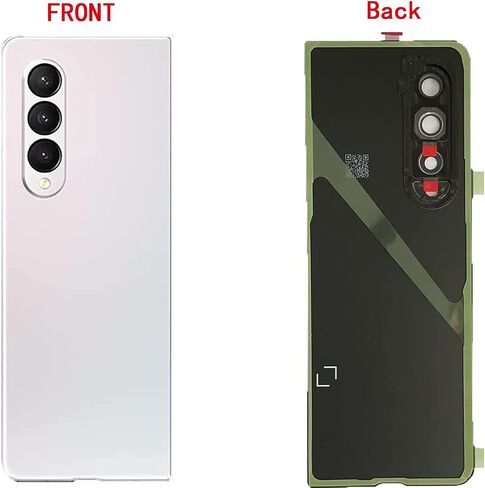N&J Z Fold 3 Back Glass Cover Replacement for Samsung Galaxy Z Fold 3 5G Back Glass Housing Cover Photo Frame with Back Cover W/Pre-Installed Tape + Tools (Phantom Black) in Saudi Arabia