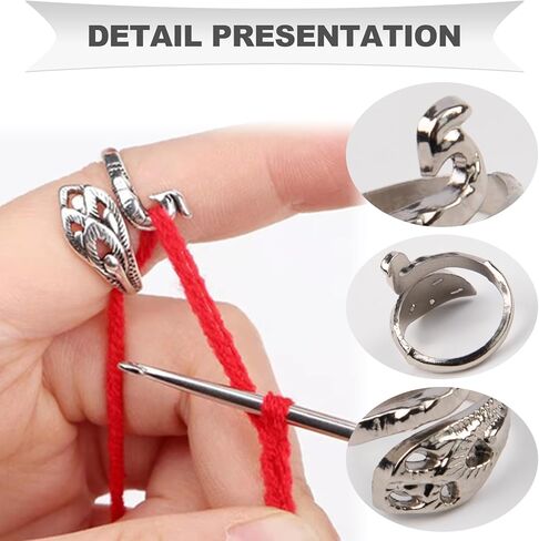 حلقة كروشيه إكسسوارات كروشيه للإصبع 10 قطع من خيوط الحياكة الكروشيه حلقة شد لأدوات الكروشيه للأمهات دليل قابل للتعديل حلقات على شكل طاووس كروشيه على شكل قطة in Kuwait