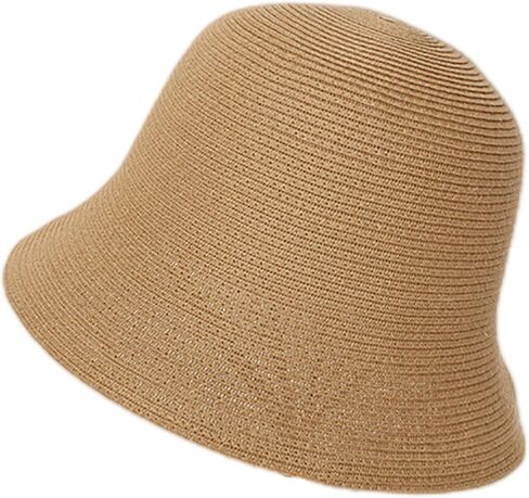 Women Crochet-Straw Beach-Sun-Hat Short-Brim Sun-Protection Bucket-Hat Foldable,Portable,Trendy for Summer Travel in Saudi Arabia