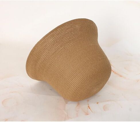 Women Crochet-Straw Beach-Sun-Hat Short-Brim Sun-Protection Bucket-Hat Foldable,Portable,Trendy for Summer Travel in Saudi Arabia