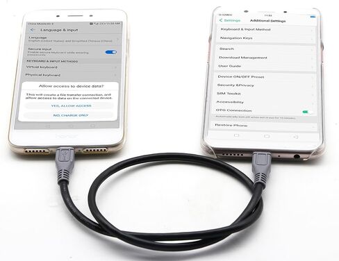 zdyCGTime (كابل تمديد ميكرو USB OTG Micro USB ذكر إلى Micro USB ذكر OTG (أثناء التنقل) كابل موسع بيانات محول الأجهزة المحمولة (50 سم/20 بوصة) in Saudi Arabia