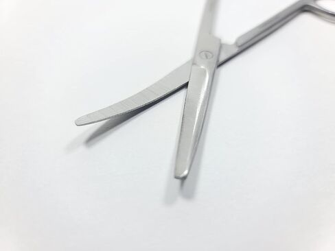 Premium Ostomy Scissors 5.5" CVD Round Blunt Tip | Ostomy Scissors for Cutting Stoma Bags in Kuwait