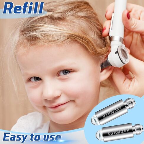 Funtery 4 Pcs Halogen Replacement Bulbs Compatible with Welch Allyn, 3.5v Lamp 03100-U Otoscope Lamp in Saudi Arabia