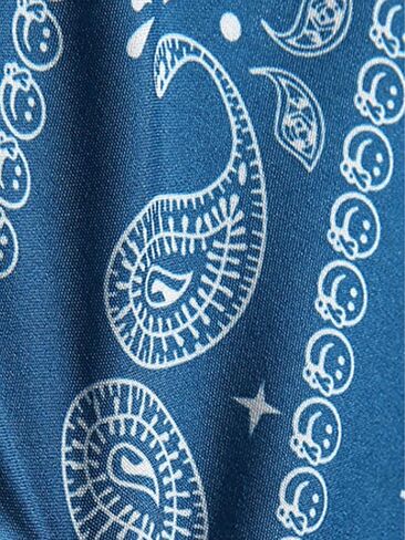 Men's Boho Paisley Print Summer Casual Drawstring Waist Track Shorts with Pockets in Kuwait