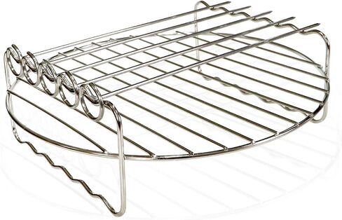 Air fryer Double Layer Round Rack with 5 Skewers Fitting XL Air Fryers（9in,Fit 5.3 QT or Above） in Saudi Arabia