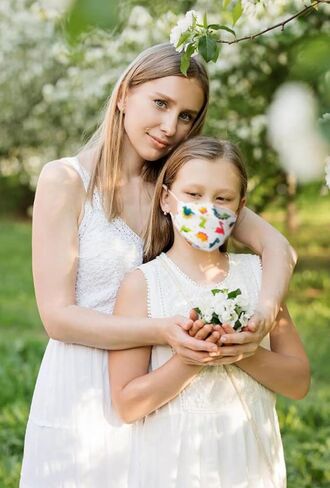 Face Mask for Kids 50 PCS, 4 Layer Disposable Face Masks with Designs for Children, Cute Face Masks in Kuwait