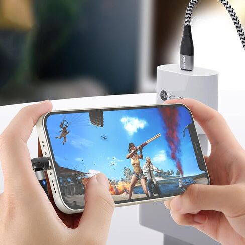 Magnetic Charging Cable 3A Fast Charging, Rotating Fast Charge Magnetic Phone Charger Cable, Nylon Braided Magnetic Cable Data Transfer Cord for Type C/Micro USB/i-Products in Saudi Arabia