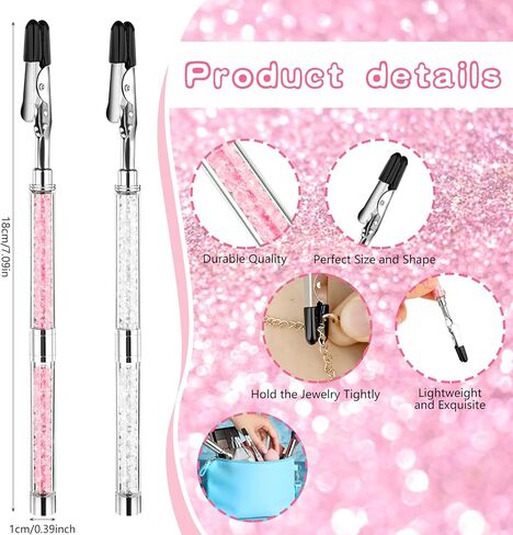 قطعتان من مساعد السوار لوضعه على نفسك، مساعد مشبك السوار، مساعد تثبيت السوار، أداة مساعدة السوار لساعة المجوهرات وقلادة السوار لوضعها على نفسك in Kuwait