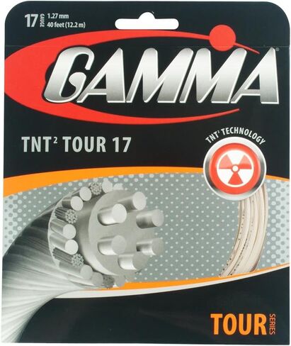 خيط تنس جاما TNT2 Tour 17G، طبيعي in Saudi Arabia