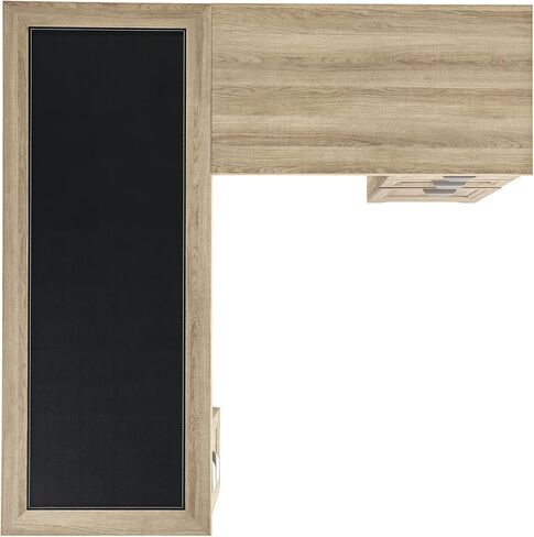 Realspace® Magellan مكتب زاوية مقاس 59 بوصة على شكل حرف L، رمادي أشقر in Kuwait