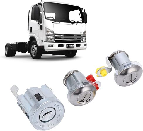 for NPR Car Exterior Ignition Lock Cylinder Switch with Keys 8 97035293 0 Rust Proof Replacement for NPR Nqr Nkr Elf 1994‑2007 in Kuwait