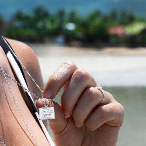 Asia Passport Charm Sterling Silver in Saudi Arabia