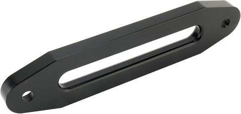 10" (254mm) Mount Billet Aluminum Hawse Fairlead with Screws for 8000-15000 LBS Synthetic Winch Rope, Black Color in Saudi Arabia
