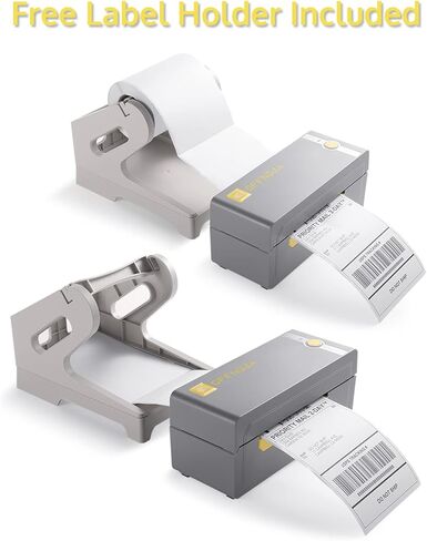 طابعة ملصقات الشحن اللاسلكية OFFNOVA، طابعة ملصقات حرارية بلوتوث 200 مم/ثانية، تدعم محطة الشحن، Etsy، UPS، Ebay - طابعة تجارية من الدرجة 4x6 in Kuwait