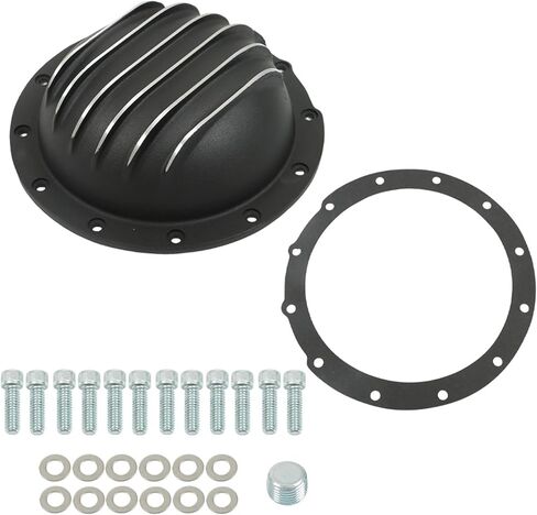 GENRICS 1 Set of Rear Differential Cover with Gasket & Drain Plug Replacement for Model 20 12-Bolt in Saudi Arabia