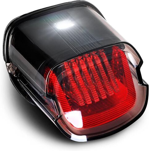 AMONLY LED Tail Light Compatible with Harley Sportster Dyna Softail Touring Road Glide Road King Electra, DOT Approved [Hover U Design], Smoked Lens in Saudi Arabia