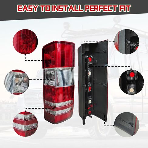 ضوء خلفي عالي التحمل متوافق مع سيارة مرسيدس بنز سبرينتر 2007-2018 (جانب السائق) in Kuwait