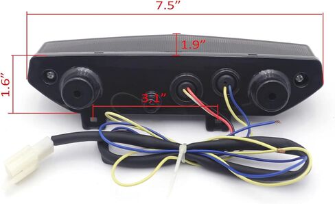 HTTMT MT124-SK Led Tail Brake Light Turn Signals Compatible with Kawasaki Ninja Zx 6R 2007 2008 Smoke in Saudi Arabia