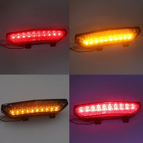 HTTMT MT124-SK Led Tail Brake Light Turn Signals Compatible with Kawasaki Ninja Zx 6R 2007 2008 Smoke in Saudi Arabia
