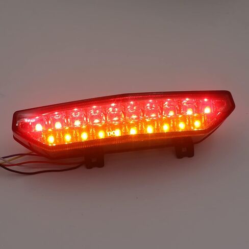 HTTMT MT124-SK Led Tail Brake Light Turn Signals Compatible with Kawasaki Ninja Zx 6R 2007 2008 Smoke in Saudi Arabia
