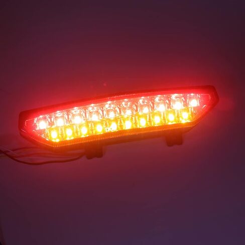 HTTMT MT124-SK Led Tail Brake Light Turn Signals Compatible with Kawasaki Ninja Zx 6R 2007 2008 Smoke in Saudi Arabia