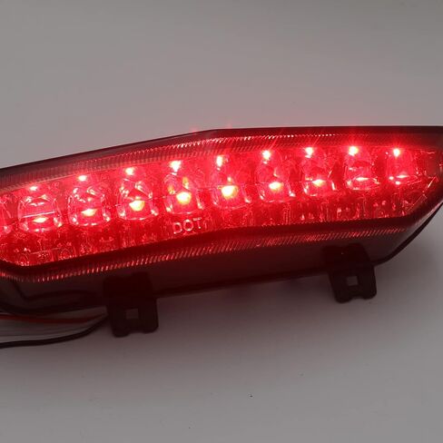 HTTMT MT124-SK Led Tail Brake Light Turn Signals Compatible with Kawasaki Ninja Zx 6R 2007 2008 Smoke in Saudi Arabia