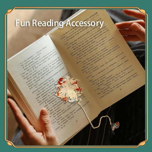 2 Pcs Animal Bookmarks Fantasy Inspired Metal Bookmarks,Ideal Charm Bookmark for Women,Men and Anime Lovers (Deer and Fox) in Kuwait