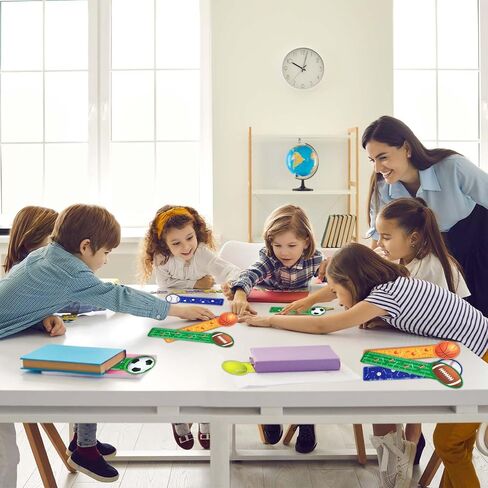 50 قطعة من العلامات المرجعية الرياضية، مساطر البيسبول، كرة السلة، كرة القدم، التنس، مساطر القراءة، علامات مرجعية رياضية للأطفال والمراهقين، لوازم الحفلات، المكتب، المدرسة، مكافأة القراءة in Saudi Arabia