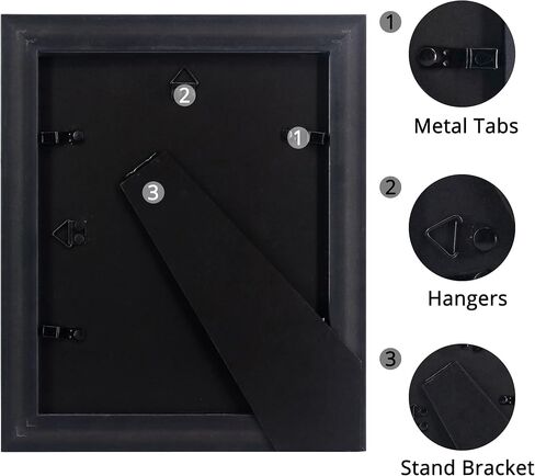 GraduatePro 8x10 Picture Frame for Tabletop Display and Wall Mounting Wooden 2 Pieces Mahogany with Gold Beaded Collage Brown in Saudi Arabia
