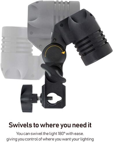 LimoStudio قطعتان من حامل إضاءة استوديو التصوير الفوتوغرافي AC، حامل مصباح واحد وحوامل إضاءة قابلة للتعديل، حوامل ثلاثية خفيفة الوزن تصمد AGG2946 in Kuwait