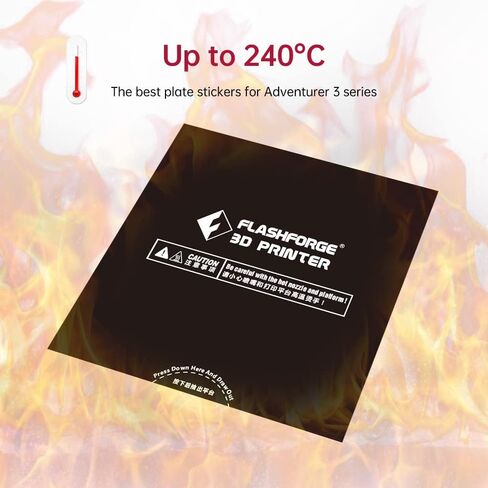 Flashforge 3D Printing Build Surface, 3D Printer Heat Bed Platform Sticker fit Adventurer 3, AD3C, Adventurer 3 Lite,Adventurer 3 Pro (5pcs) in Saudi Arabia