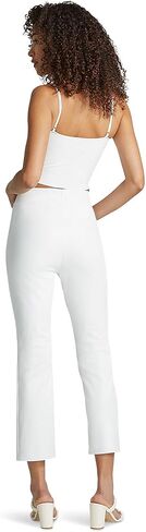 Commando Women's Faux Leather 7/8 Split Front Pant, White in Kuwait