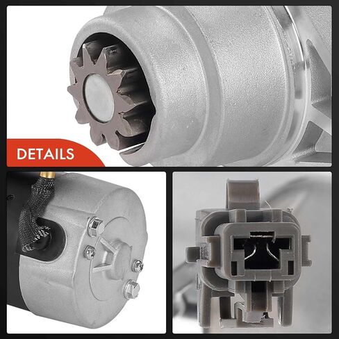 A-Premium Starter Motor متوافق مع Infiniti G35 2003-2007 ، M35 2006-2008 ، FX35 2003-2008 & NISSAN 350Z 2003-2007 ، 3.5L ، 12V 1.4KW 10-TETH في اتجاه عقارب الساعة ، استبدل# 23300 am600 ، 23300AM60A in Saudi Arabia