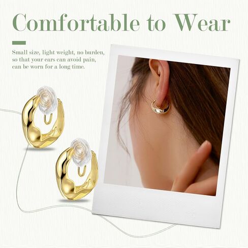 Earring Pads Clear, 4 Size Comfort Earring Cushions Pads Earring Pads Silicone for Clips on Earrings (60 Pcs) in Kuwait