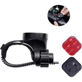 Teague Out Front Mount Computer Bike Mount for Garmin with Phone Mount Adhesive Adapter, Compatible with black