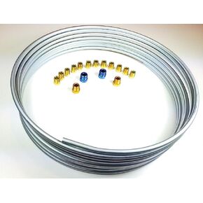 The Stop Shop Brake Line Kit - 25' of 1/4" Coil/Roll with Fittings