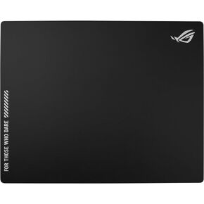 ASUS ROG Moonstone Ace L Glass Gaming Mouse Pad, Ultra-Smooth Surface, Noise-Reducing Design, 9H Tempered Glass, Impact & Scratch Resistant, Anti-Slip Silicone Base, 500 x 400 mm, Moonlight White