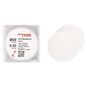 100/Pk Micron Filter PES Membrane Filter 0.22um 50mm Micro Disc Membrane Filters for Laboratory Filtration